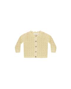 Scalloped Cardigan || Yellow