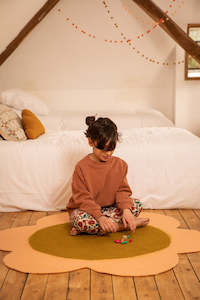 Daisy Rug || Blush/Pistachio