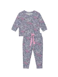 Huxbaby: Midnight Flower Garden Sleep Set || Midnight