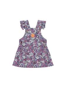 Huxbaby: Midnight Flower Garden Overall Dress || Midnight