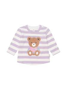 Huxbaby: Hux College Stripe Top || Orchid