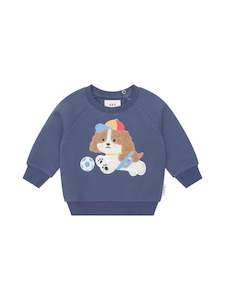Huxbaby: Happy Pup Sweatshirt || Midnight