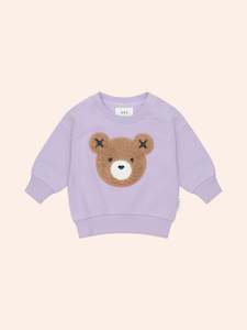 Huxbaby: Furry Huxbear Sweatshirt || Orchid