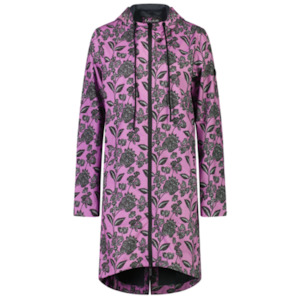 Moke: Georgie Women's Rain Coat - Flora Print