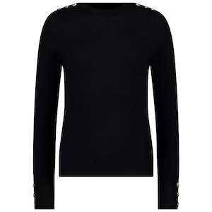 Nicki - Women's Knit Sweater || Black