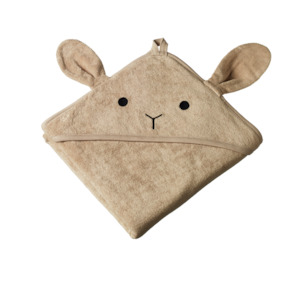 Bunny Hooded Towel || Nougat