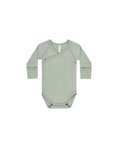 Baby Shower Gifts: Side Snap Bodysuit || Sage