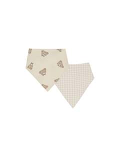 Bandana Scarf 2 Pack || Teddy/Oat Check