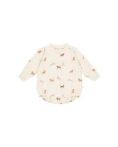Crewneck Bubble Romper || Cats