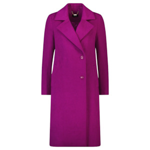 Rumour Woolen Coat - Orchid Flower