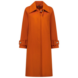 Maddie Women's Wool Coat || Pumpkin