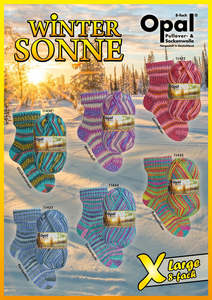 Sock Yarn: Opal Sock Yarn Winter Sun 8 Ply.