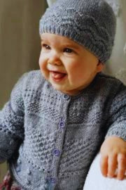 Baby And Child Patterns By Nz Designer Lisa F: Baby Cakes Bc91 Frankie Cardi and Hat (4ply Baby)