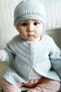 Baby Cakes Bc86 Amelia Ann Cardi and Hat (4ply Baby)