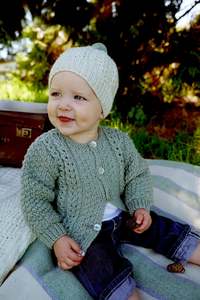 Baby Cakes Bc71 Addison Cardi and Hat (8ply Baby)