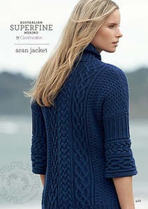 Cleckheaton Pattern 426 Aran Jacket - 8ply Adult