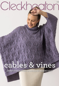 Cleckheaton Pattern 1021 Cables and Vines - 8ply Adult