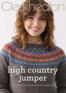 Cleckheaton: Cleckheaton Pattern 1018 High Country Jumper - 8ply Adult