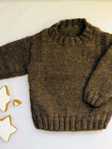 Baby Childrens Patterns: Guernsey Style Jumper in Touch Yarns 8 ply