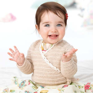 4 Ply: Baby Merino 4 Ply Crochet Cardigan Pattern-w588