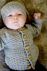 Baby Childrens Patterns: Baby Cakes Austin Cardi in Crucci Merino 8 ply