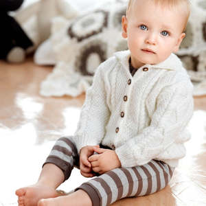 Baby Childrens Patterns: Baby Aran Jacket- 7326