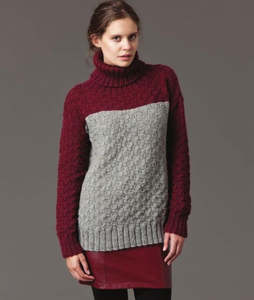 All Patterns: Textured Jumper Knitting Pattern- w380