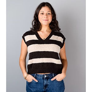 12 Ply: Stripe V Vest - 2721