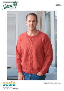 Naturally: Naturally Cable Sweater in Purrino Possum Merino Kit