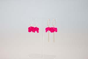 Floral Inspired: Petite Peony Hoops