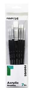 Reeves Acrylic Brush Set 7 Pieces Willow Cottage NZ