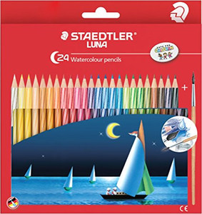 Staedtler Luna Watercolour Pencils - 24 Willow Cottage NZ