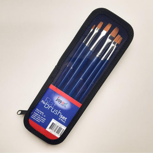 Jasart Wallet of 6 Flat Brushes Willow Cottage NZ