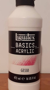 Liquitex Basics Acrylic Gesso- 473ml Willow Cottage NZ