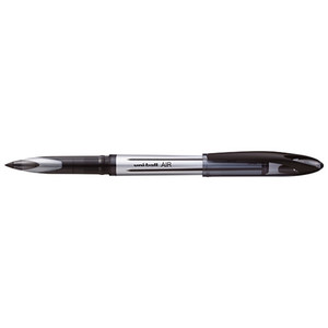Uni-ball AIR capped roller ball pen - black ink - BROAD or MICRO Willow Cottage NZ