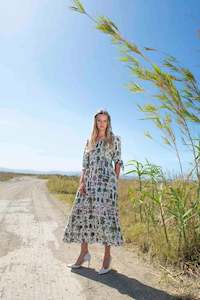 Dresses: Sheryl May: Botanica Print Arabella Dress.