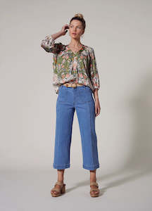 Jeans: Loobies Story: Hera Jean. Light Wash.