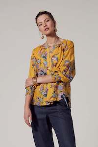 Shirts & Tops: Loobies Story : Gala Shirt. Gold Multi.