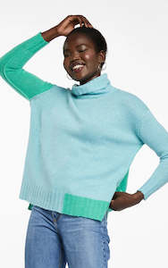Zaket Plover: Z & P: Colour Rollneck. Turquoise