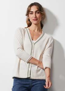 Ld Co: LD & Co: Handwork Cardi. Linen.