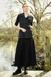 Curate: Curate: Burst Your Bubble Skirt. Black.