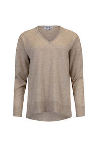 Loobies Story: Loobies Story: Spencer Cashmere Sweater. Oatmeal.