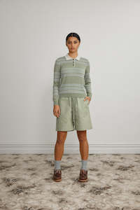 Standard Issue: Merino Polo Shirt. Jade