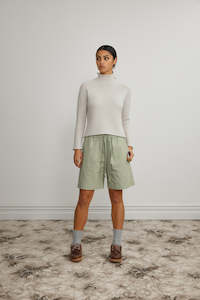 Standard Issue: Merino Stippling Sweater. Alabaster