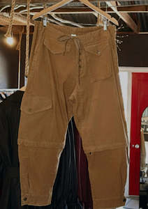 Maud Dainty: M.A. Dainty: Trucker Corduroy Jean. Tobacoo.