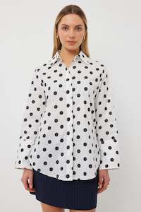 Tuesday: Mark Shirt. White Polka.