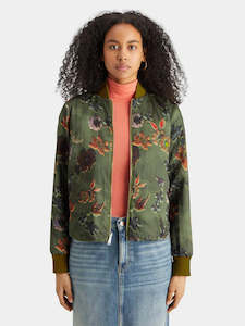 Scotch & Soda: Reversible Vertical Quilt Bomber Jacket.