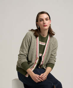 Madly Sweetly: Compass Cardi: Grass.