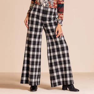 Megan Salmon: Tartan Bell Trouser.