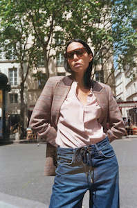 Mosh Mosh: Mos Mosh Heyanno: Silence Vibe Blouse. Old Rose.